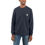Carhartt Navy XX-Large Men's Long-Sleeve Pocket T-Shirt
