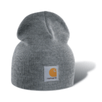Carhartt Heather Grey One Size Men's Knit Beanie-Heather Gray-OFA