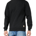 Carhartt Black XX-Large Tall mens Midweight Crewneck (Big & Tall) athletic sweatshirts XX-Large Big Tall US