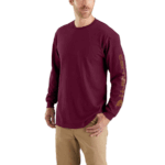 Carhartt Port Small Mens Loose Fit Heavyweight Long-Sleeve Logo Sleeve Graphic Fashion-t-Shirts US