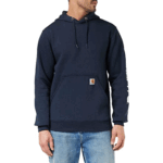 Carhartt Navy Large mensLoose Fit Midweight Logo Sleeve Graphic SweatshirtNew