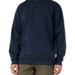 Carhartt Navy Large Tall mens Midweight Crewneck Sweatshirt (Big & Tall) work utility t shirts New Large Big Tall US