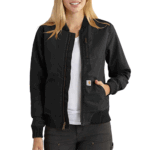 Carhartt Black Small Women's Crawford Bomber Jacket Outerwear -black