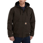 Carhartt Dark Brown 3X-Large mens Active Jacket J130 (Big & Tall) Work Utility Outerwear US
