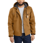 Carhartt Carhartt Brown XX-Large Tall mens Bartlett Jacket (Big & Tall) Work Utility Outerwear Brown XX-Large Big Tall US