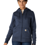 Carhartt Navy 3X womens Clarksburg Full Zip Hoodie (Regular and Plus Sizes) Hooded Sweatshirt US