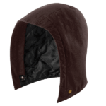 Carhartt Dark Brown Small-X-Large Mens Washed Duck Flannel Lined Hood Work Utility Outerwear US