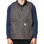 Carhartt Gravel 5X-Large Mens Sherpa Lined Mock-Neck Vest (Big & Tall) Work Utility Outerwear Big Tall US