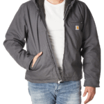 Carhartt Gravel X-Large Tall Mens Relaxed Fit Washed Duck Sherpa-Lined Jacket (Big & Tall) Work Utility Outerwear US