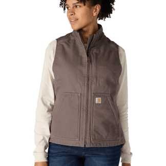 Carhartt Loose Fit Washed Duck Sherpa-lined Mock Vest