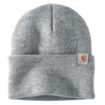 Carhartt Heather Grey One Size Men's Knit Cuffed Beanie (104597)