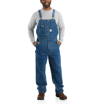 Carhartt Darkstone 36W x 28L Men's Loose Fit Denim Bib Overall 36 x 28