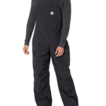 Carhartt Black X-Large Short mens Storm Defender Loose Fit Heavyweight Bibs Overalls / X-Large US