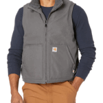 Carhartt Gravel Small Flame Resistant Relaxed Fit Duck Sherpa-Lined Mock Neck Vest