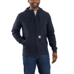 Carhartt Navy Large FR Rain Defender Relaxed Fit Fleece Jacket
