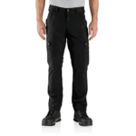 Carhartt Black 44W x 30L Men's Relaxed Straight Ripstop Double-Front Cargo Pant W44 x L30