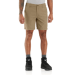 Carhartt Dark Khaki 54 Regular Rugged Flex Relaxed Fit 8in Canvas Work Short