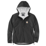Carhartt Black Large Tall Men's Storm Defender Relaxed Fit Lightweight Packable Jacket