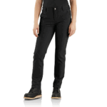 Carhartt Black 8 Tall Women's The Essential Canvas Pant