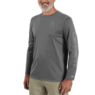 Carhartt Force Sun Defender Lightweight Long-sleeve Logo Graphic T-shirt