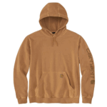 Carhartt Carhartt Brown Large Tall Men's Relaxed Fit Midweight French Terry Graphic Sweatshirt Brown Large/Tall