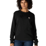 Carhartt Black X-Large Women's Relaxed Fit Midweight French Terry Crewneck Sweatshirt