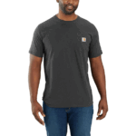 Carhartt Carbon Heather 3X-Large Men's Force Relaxed Fit Midweight Short-Sleeve Pocket T-Shirt