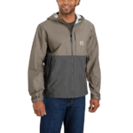 Carhartt Desert/Gravel Medium Men's Storm Defender Relaxed Fit Lightweight Packable Jacket