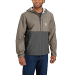 Carhartt Desert/Gravel 4X-Large Men's Storm Defender Relaxed Fit Lightweight Packable Jacket