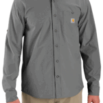 Carhartt Steel XX-Large Tall Men's Force Sun Defender??? Relaxed Fit Lightweight Long-Sleeve Shirt