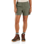 Carhartt Dusty Olive 3X Women's Force Relaxed Fit Ripstop Work Short