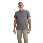 Carhartt Steel 3X-Large Tall Men's Force Sun Defender Relaxed Fit Lightweight Short-Sleeve Polo 3X-Large/Tall
