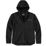 Carhartt Black Large Men's Rain Defender Relaxed Fit Jacket Relaxed Fit Jacket