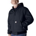 Carhartt Dark Navy X-Large Men's Flame Resistant Loose Fit Duck Insulated Active Jac