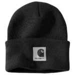 Carhartt Black One Size Women's Knit Satin-Lined Beanie