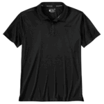 Carhartt Black Large Men's Force Sun Defender Relaxed Fit Lightweight Short-Sleeve Polo