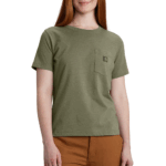 Carhartt Dusty Olive Heather Small Women's Irvine Relaxed T-Shirt