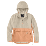 Carhartt Coral Reef Small Women's Rain Defender Loose Fit Lightweight Packable Anorak
