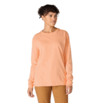 Carhartt Coral Reef Small Women's Loose Fit Heavyweight Long-Sleeve Logo Sleeve Graphic T-Shirt