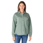 Carhartt Slate Green Medium Women's Durham Knit Overshirt Green Slate
