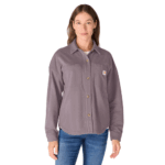 Carhartt Ash Berry Small Women's Durham Knit Overshirt