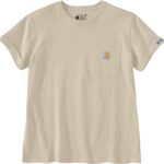Carhartt Oat Milk 2X Women's Loose Fit Heavyweight Short-Sleeve Love of Labor Graphic T-Shirt