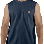 Carhartt Navy Small Men's Sleeveless Pocket Tee