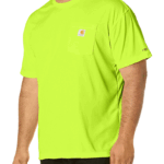 Carhartt Brite Lime X-Large Men's High-Visibility Force Relaxed Fit Lightweight Color Enhanced Short-Sleeve Pocket T-Shirt