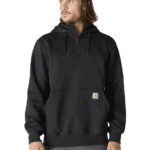 Carhartt Black XX-Large mens Rain Defender Paxton Heavyweight Hooded Sweatshirt work utility shirts 1 US