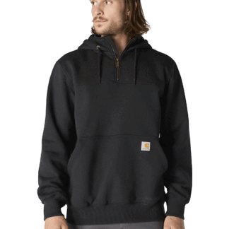 Carhartt Rain Defender Paxton Heavyweight Hooded Zip Mock Neck Sweatshirt