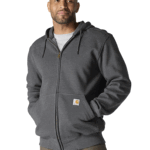 Carhartt Carbon Heather X-Large Men's Rain Defender Paxton Heavyweight Hooded Zip Front Sweatshirt