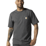 Carhartt Carbon Heather Large Tall Mens Loose Fit Heavyweight Short-Sleeve Pocket T-Shirt Work Utility t Shirts US