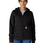 Carhartt Black Large womens Clarksburg Full Zip Hoodie Hooded Sweatshirt US