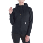 Carhartt Black Medium womens Clarksburg Full Zip Hoodie Hooded Sweatshirt US